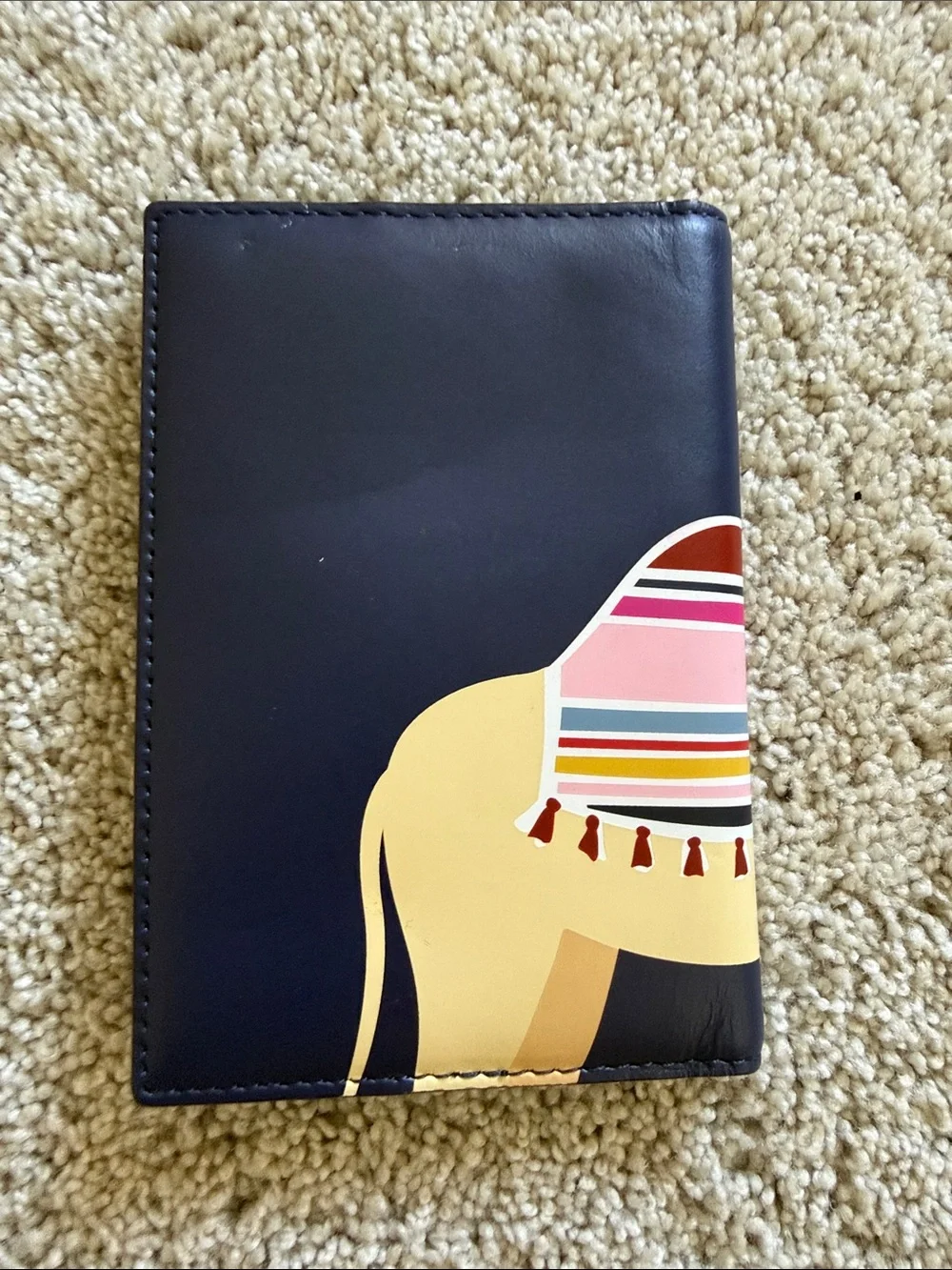 kate spade New York Navy Camel Passport Cover - Picture 5 of 10